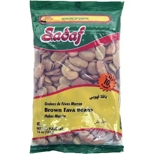 Sadaf Brown Fava Beans Dried 16 oz