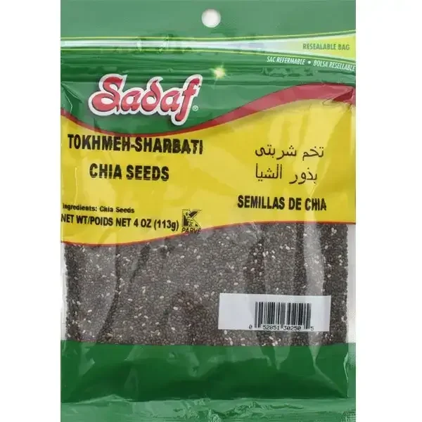 Sadaf Chia Seeds Tokhmeh Sharbati 4 oz