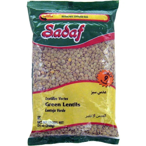 sadaf green lentils 24 oz
