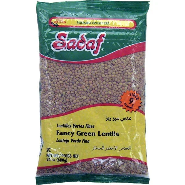 sadaf green lentils fancy 24 oz