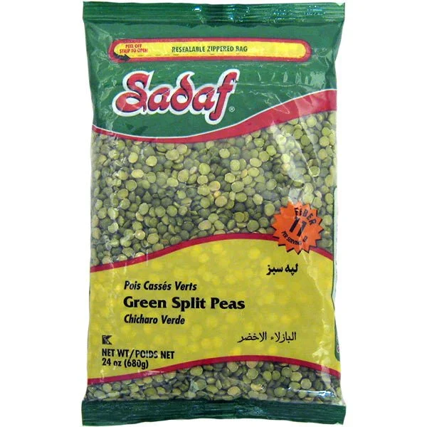 sadaf green split peas 24 oz