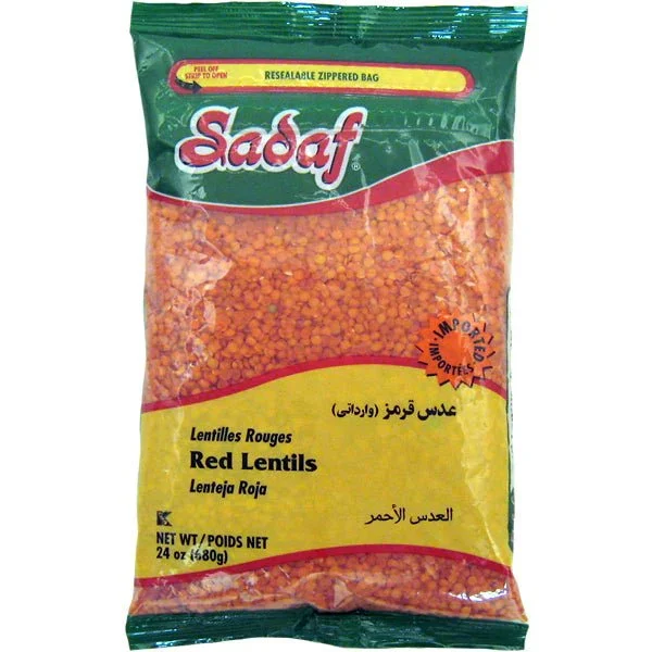 sadaf red lentils 24 oz