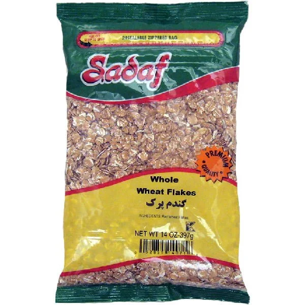 sadaf whole wheat flakes 14 oz