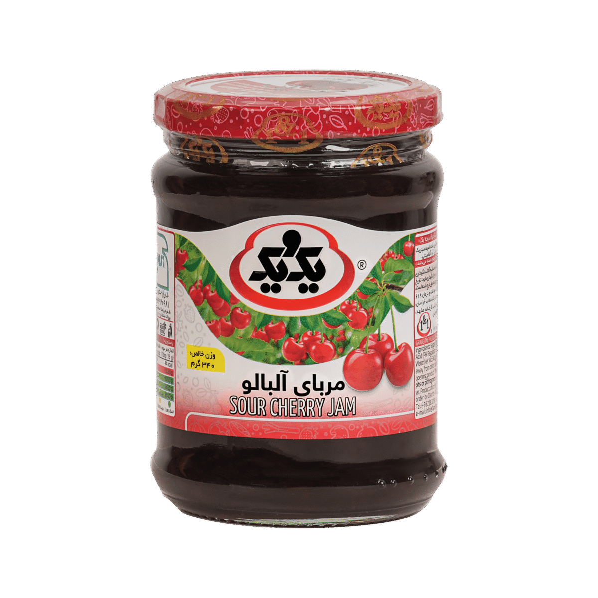 Yek&Yek Sour Cherry Jam - 12 oz - Image 1