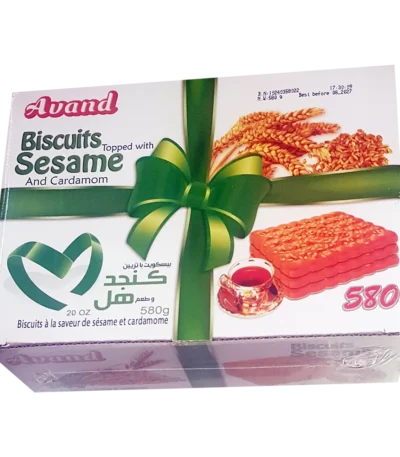 بیسکویت هل آوند نگین عسل با تزیین کنجد- 580 گرم