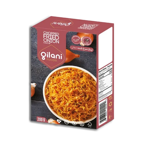 پیاز سرخ شده (خلالی) گیلانی - منجمد - 200 گرم