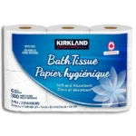 دستمال توالت کرکلند، 380 برگ - 6 رول