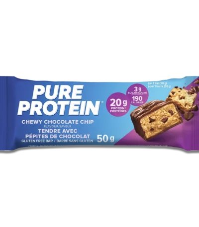 پروتئین بار چیپس شکلاتی پیور پروتئین - 50 گرم