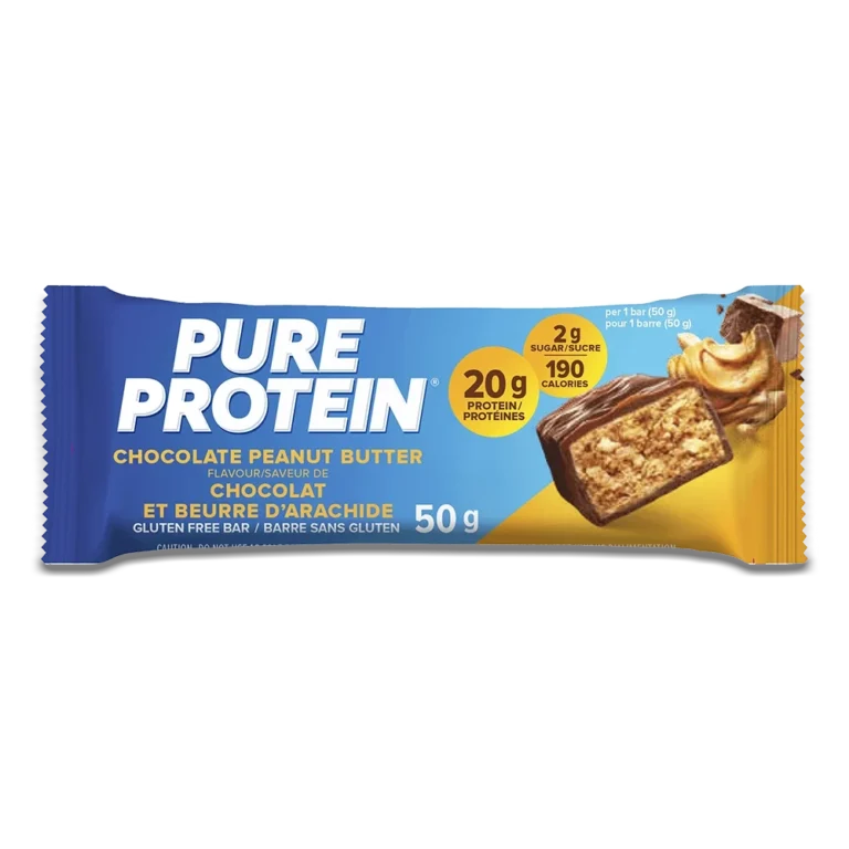 پروتئین بار شکلاتی کره بادام زمینی پیور پروتئین - 50 گرم